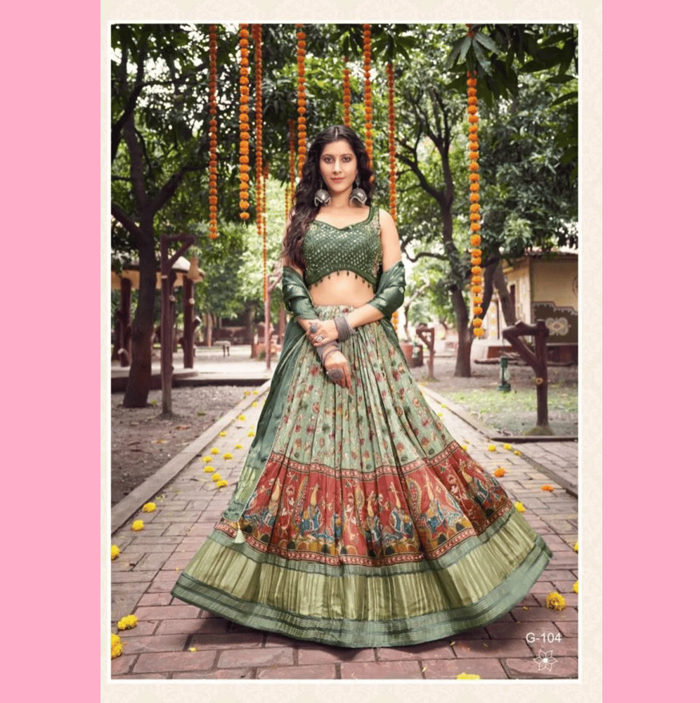 PURE GAJI 7 Color Bridal Wear Lehenga Choli, Size: Free Size, Stylish